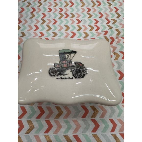 Vintage Executive Line 1902 Rambler Nash Car Porcelain Trinket Box - Picture 3 of 5